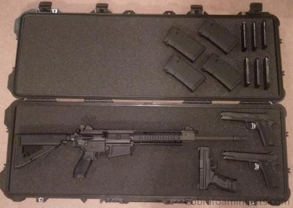 Pelican Case 1720 Foam Insert for Rifle, Pistols and Magazines (2 Laye ...